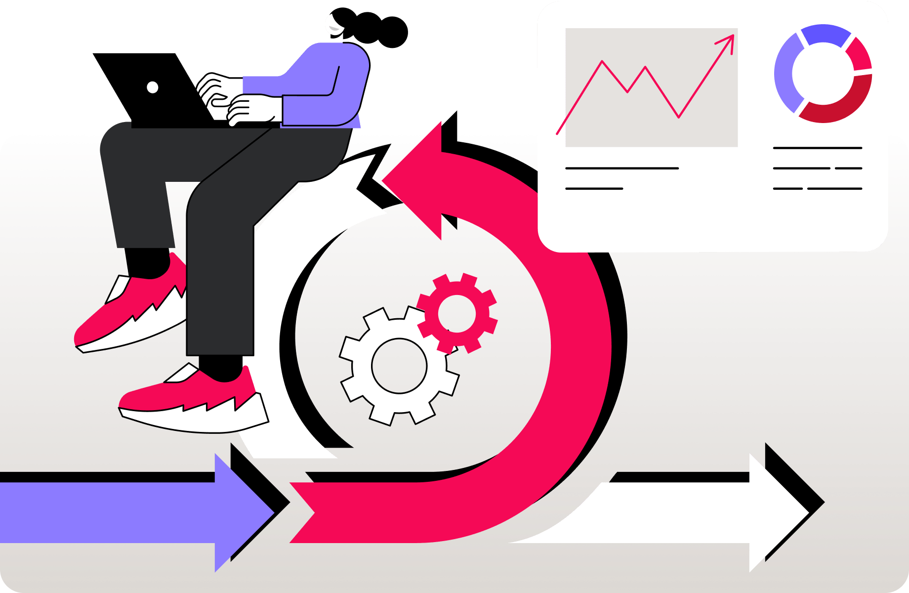 Abstract illustration of the iteration process