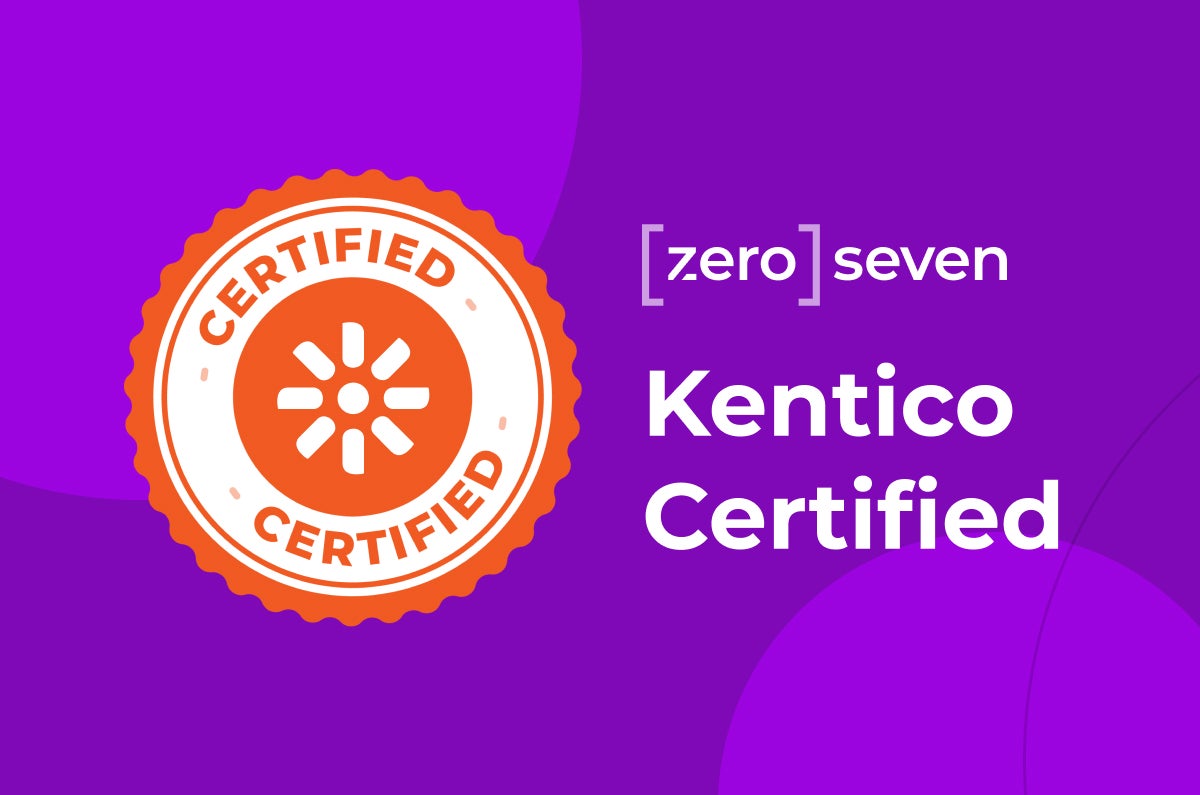 Zeroseven Kentico certified badge