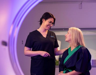 Icon Cancer Centre nurse and patient