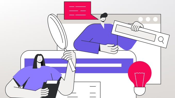 Abstract illustration of user testing