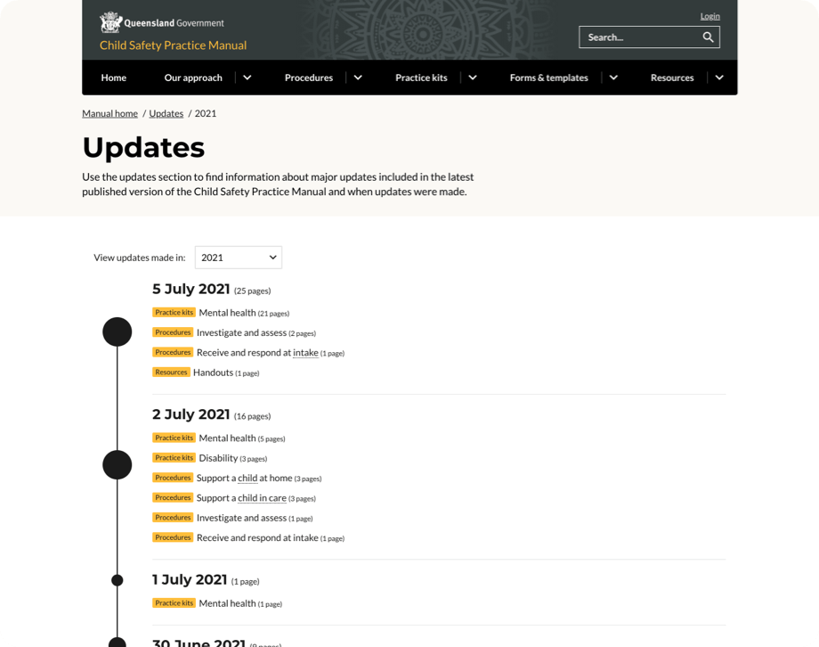 CSPM updates version tracking