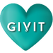 GIVIT logo in a heart shape