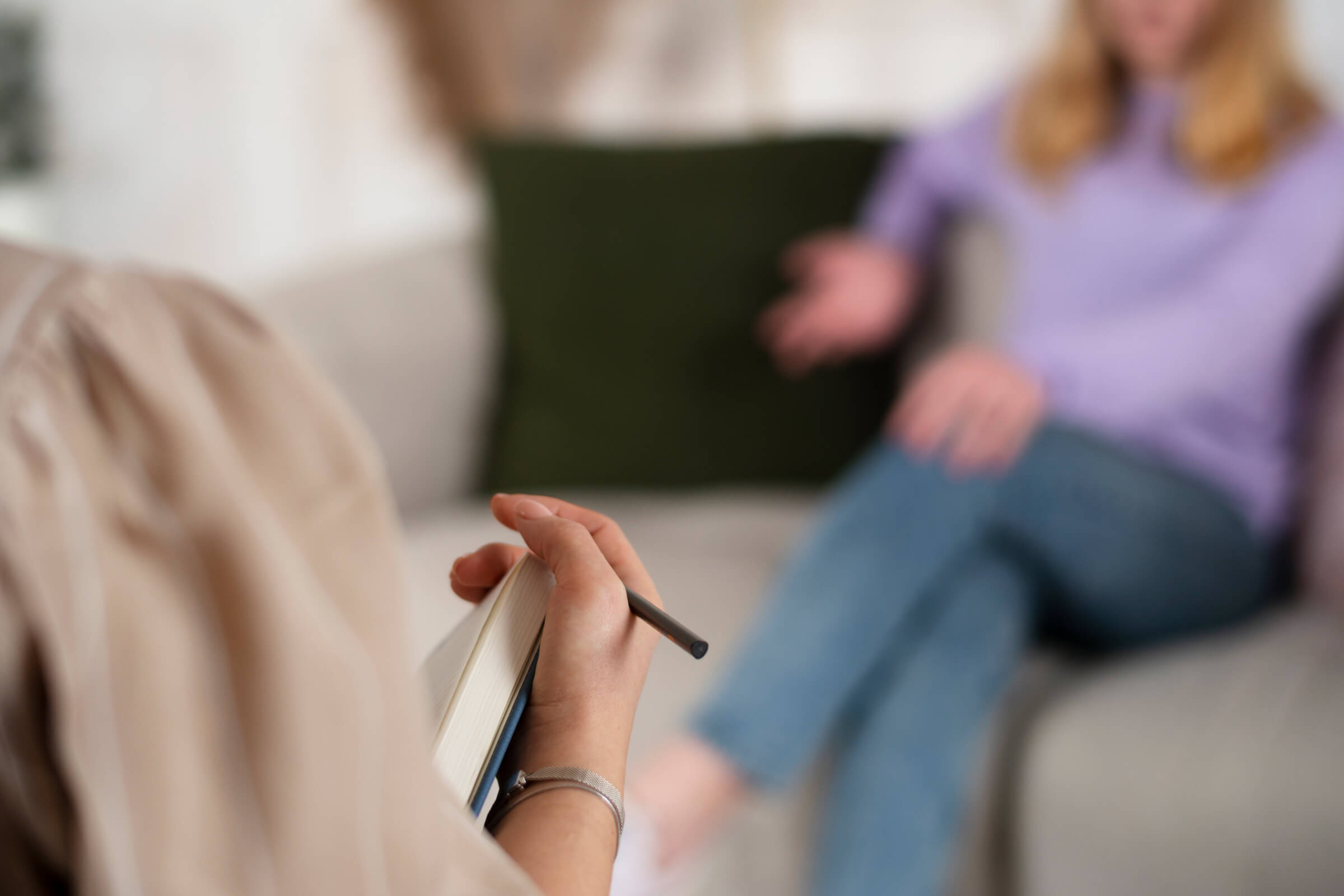 Photo of a psychiatrist and patient