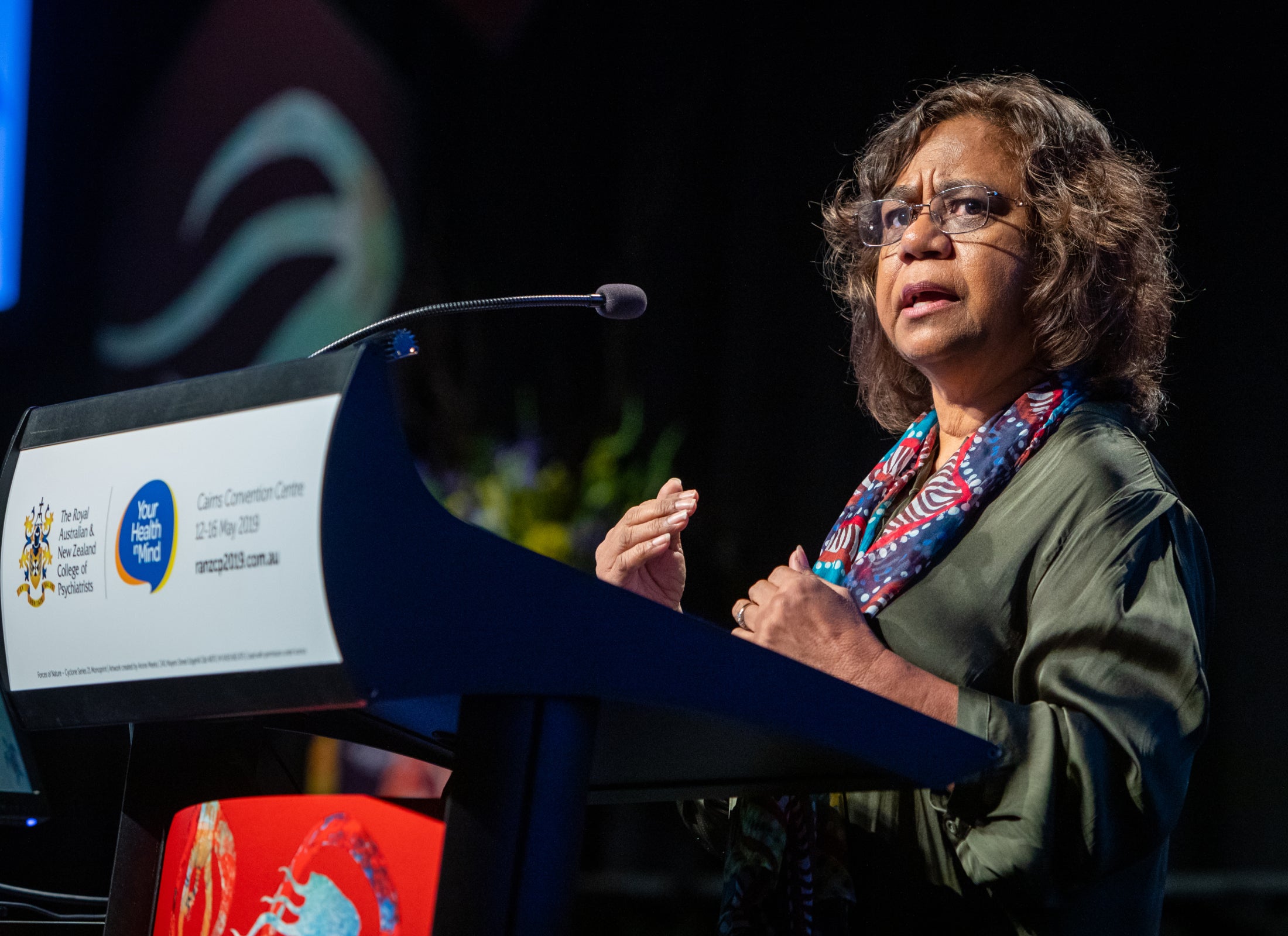 RANZCP fellow speaking at a conference